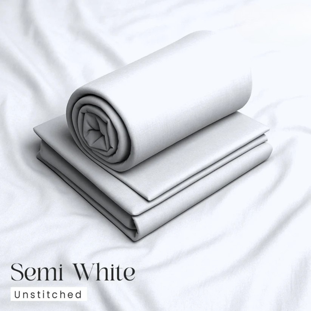 4 Meter Suits Wash & Wear Boski Semi White