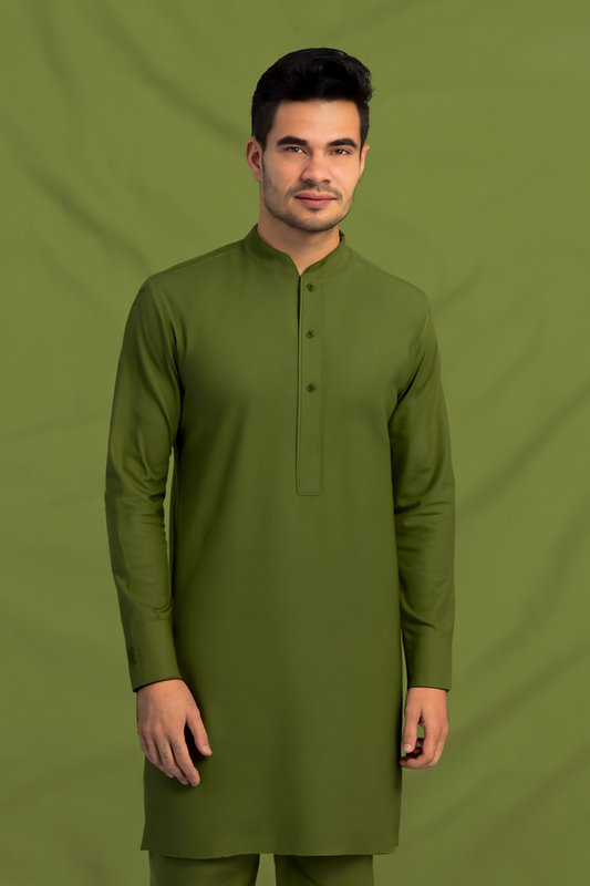 4 Meter Suits Wash & Wear Boski Moss Green