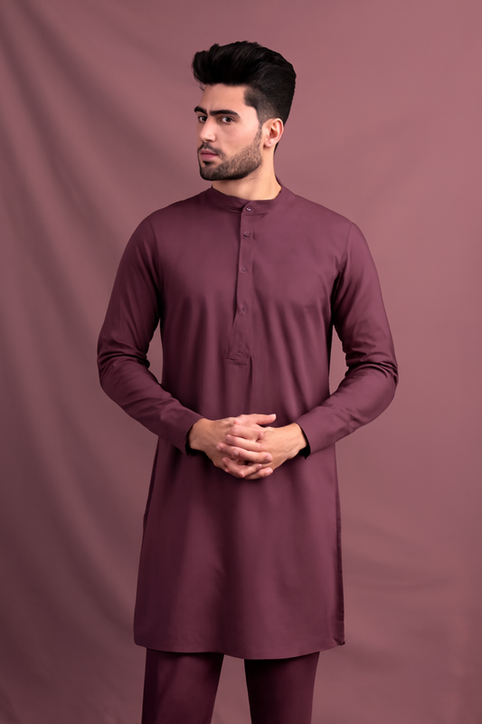 4 Meter Suits Wash & Wear Boski Plum