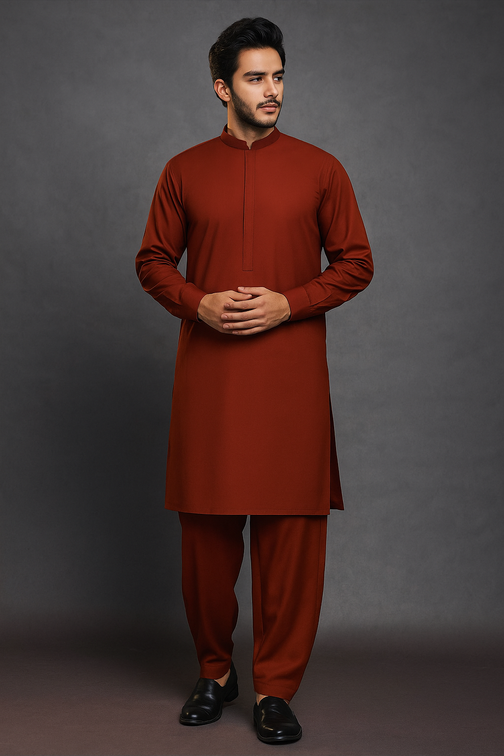 4 Meter Suits Wash & Wear Boski Ambur Brunt
