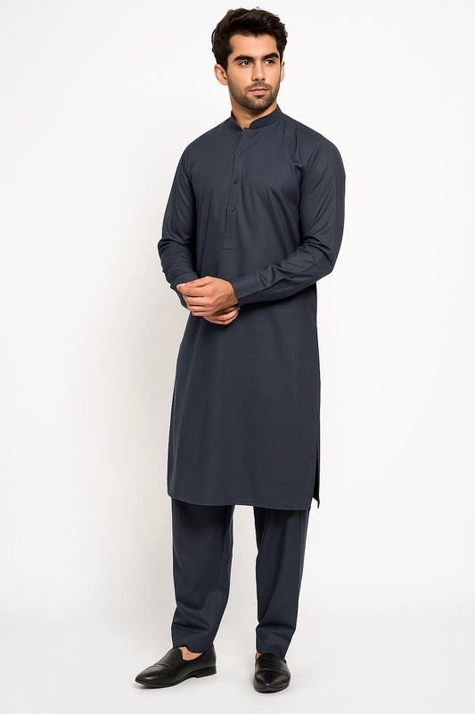 4 Meter Suits Wash & Wear Boski  Ash Grey Dark