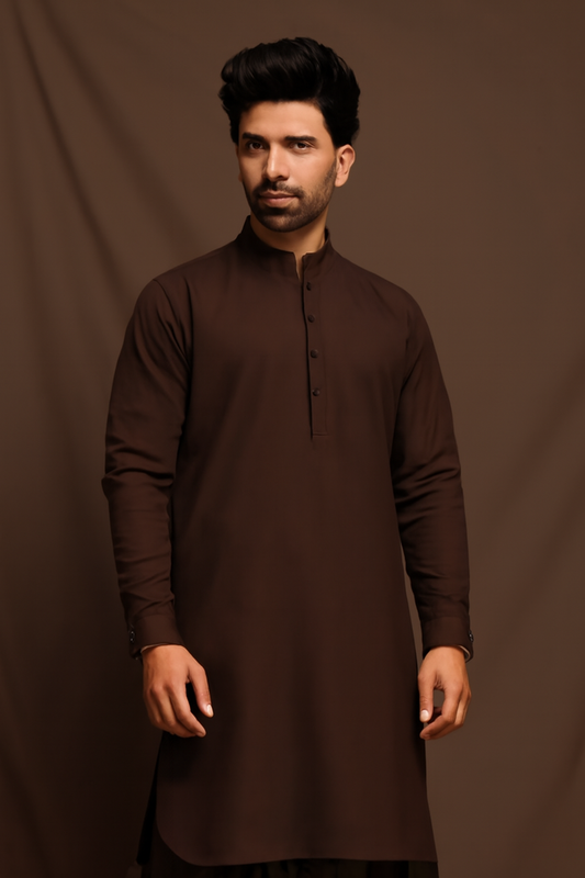 4 Meter Suits Wash & Wear Boski Dark Brown