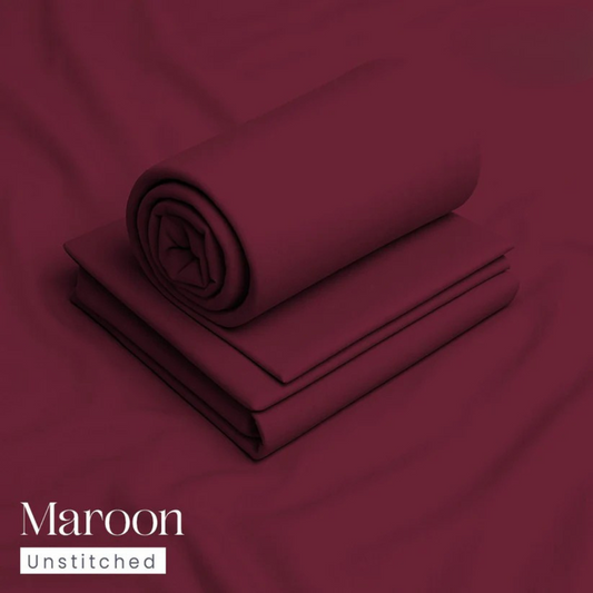 4 Meter Suits Wash & Wear Boski Maroon