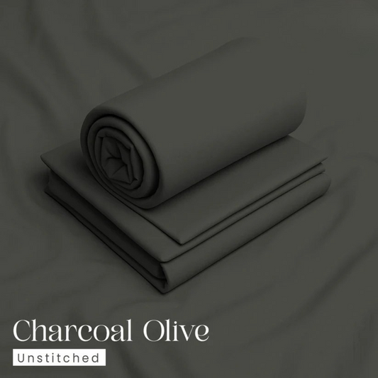 4 Meter Suits Wash & Wear Boski  Charcoal Olive